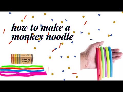 how to make a monkey noodle fidget toy DIY