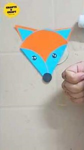 DIY Fox Craft for Kids 🦊 | Easy Paper Craft Tutorial #Shorts #craft