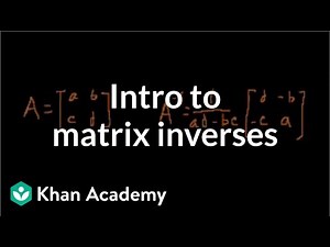 Idea behind inverting a 2x2 matrix Video Lecture - Engineering Mathematics