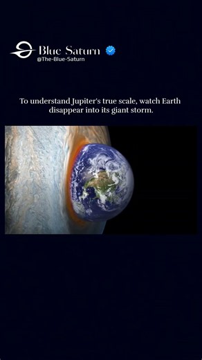 This animation reveals just how terrifyingly large Jupiter's Great Red Spot really is.