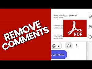 How to Remove Comments on Adobe Acrobat 2025?