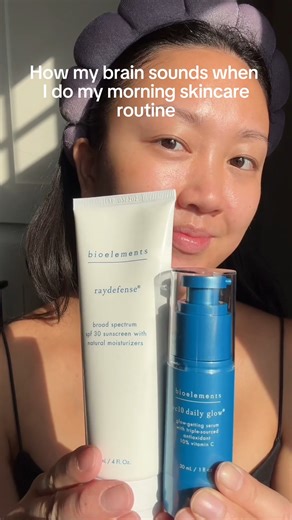 Brain on autopilot. Deep breaths taken. Peace protected. Skin glowing. Ready for the day. 💙 | Bioelements Skin Care