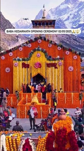 Kedarnath Opening Ceremony 2025 | First Darshan & Aarti Today | Live Mandir Darshan Kedarnath Dham