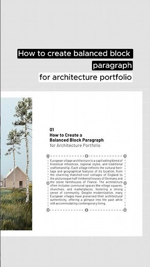 Architecture portfolio layout settings #architecturedesign #architecture