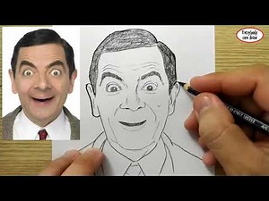 VERY EASY , How to draw mr bean / learn drawing academy