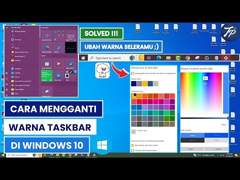 Cara Mengganti Warna Taskbar Di Laptop Atau PC Windows 10
