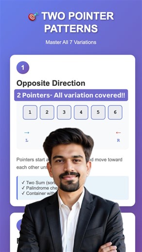 codeN’ | Variations of 2 pointers. Solve these variations to master your two pointer approach. I will make your DSA better so follow... | Instagram