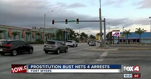 Four people arrested in prostitution bust in Fort Myers