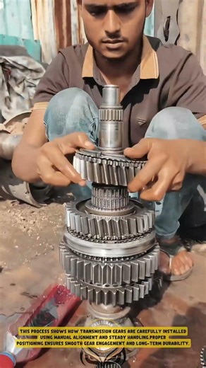 Transmission Gear Assembly using Manual Alignment Technique – Good Tools and Machinery in Daily Work