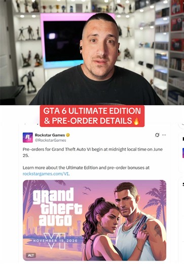GTA 6 Ultimate Edition & Pre-Order Details REVEALED #gta #gta6 #grandtheftauto6 #gamingontiktok #whattoplay