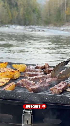 ASMR Outdoor Cooking in Nature | Relaxing Day Trip with JUICY STEAK