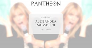 Alessandra Mussolini Biography | Pantheon