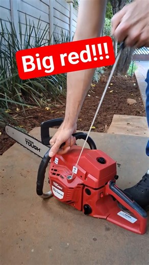 Will this massive chainsaw start first pull? #michaelstoolbench #chainsaw #chainsawaddict