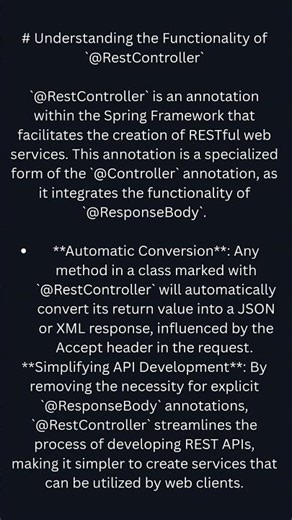 @RestController in Spring Boot (Interview Ready)