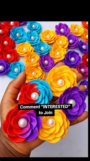 How I make many beautiful perfect Roses like a pro || Easy Diy Flower Craft #handmaderoses