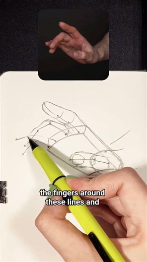 The structural secret behind any complex hand! #howtodraw #howtodrawhands
