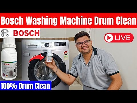 Bosch Washing Machine Drum Clean⚡How to Drum Clean Bosch Washing Machine⚡Tub Clean Process