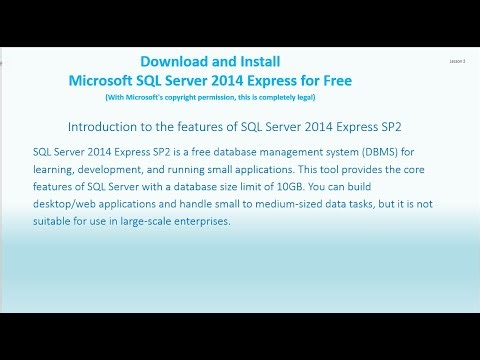 Download and Install Microsoft SQL Server 2014 Express for Free