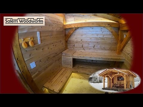 Making white cedar benches for the timberframe sauna