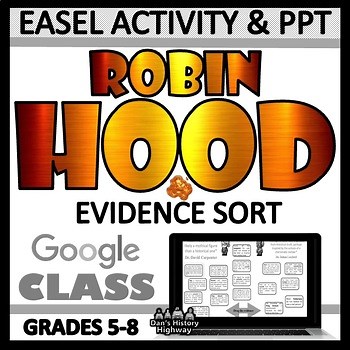 Robin Hood - Digital Medieval law & order lesson - Grades 5-8 - DOLLAR DEAL!