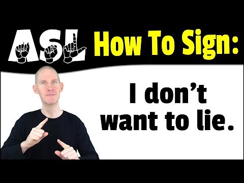 How To Sign LIE in ASL | American Sign Language Lessons | Learn ASL Basic Signs Beginners