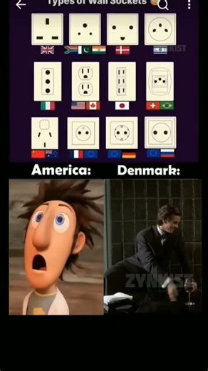 Types of wall sockets😜