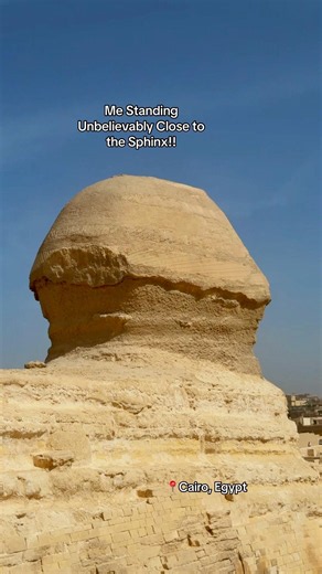 The Great Sphinx from Up Close! #travel #egypt #giza #cairo #sphinx