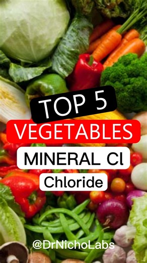 Did you know chloride is just as essential as sodium and potassium? 💧 It helps balance your body’s fluids, supports digestion by forming stomach acid (HCl), and keeps your cells hydrated and healthy. 🌿 Here are the Top 5 Vegetables Rich in Chloride that naturally support hydration and digestion: 🥬 Spinach — rich in electrolytes that keep your body balanced. 🥒 Cucumber — high in water and chloride, perfect for hydration. 🥦 Broccoli — supports healthy stomach acid and nutrient absorption. 🌿 