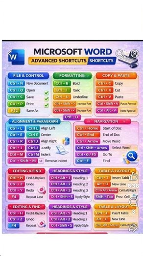 Microsoft Word Advanced Shortcuts