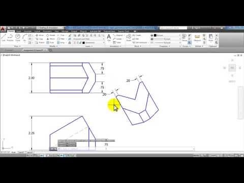AutoCAD Auxiliary Views Ch 9 Lesson Video Presentation