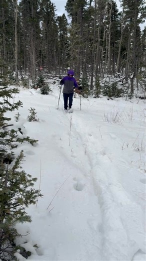Mary MIller on the Latir Wilderness snowshoe trail | Enchanted Forest Cross Country Ski Area