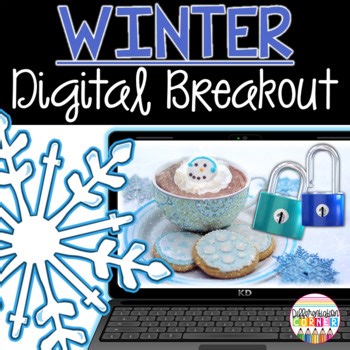 Winter Escape Room Digital Last Week Before Christmas Break Activities No Prep
