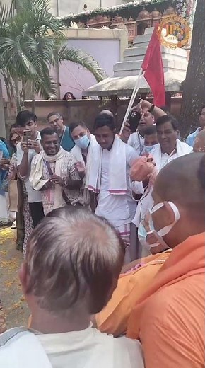 H.H. Jayapataka Swami Arrival at Bhadrak Odisha