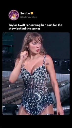 Swiftie � on Instagram: "This video features raw, unglammed footage of Taylor in dance studios and empty stadiums. You see her in athletic wear (often black leggings and a tank top) practicing the intricate choreography for the Tortured Poets Department set—specifically the military march for "The Smallest Man Who Ever Lived" and the "silent film" pantomime for "I Can Do It With A Broken Heart." The footage is often grainy or handheld, contrasting her "off-duty" look with the high-budget bedazzl