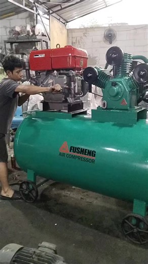 Ready Kompresor Fusheng 10hp dengan Mesin Yanmar TS155