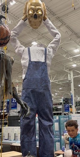 The 15-Foot Watcher SCARED Robbie Away! 😱 | Lowe's Halloween 2026