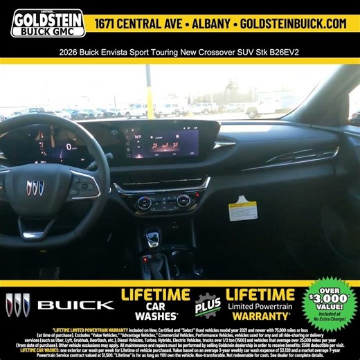 2026 Buick Envista Sport Touring New Crossover SUV Stk B26EV2