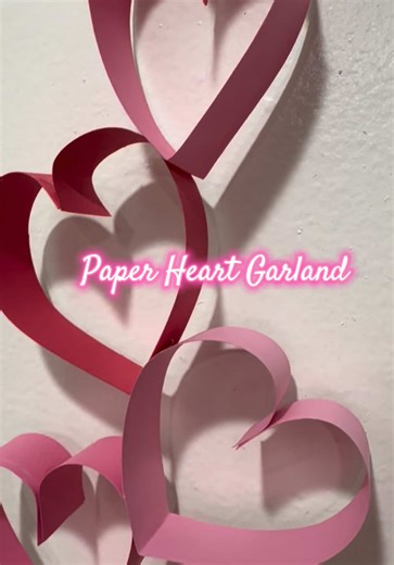 DIY Valentine Magic: Create a Paper Heart Garland