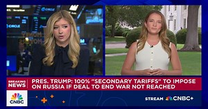 Trump: 100% 'secondary tariffs' to impose on Russia if deal to end war not reached