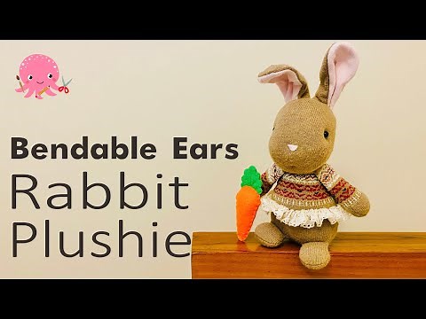 DIY Rabbit Plushie from Socks | How to Make Sock Plushie