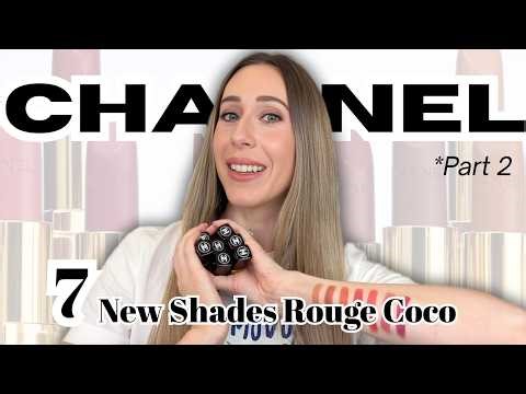 NEW Chanel Rouge Coco collection | Full Swatch + Try On