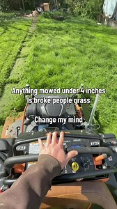 Anything mowed under 4 inches is broke people grass — Lawn care debate
