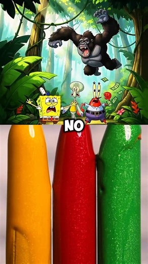 😱🏕 WoW ! Spongy goes in Camping ... #spongebob #patrick #squidward #jimmy #shorts