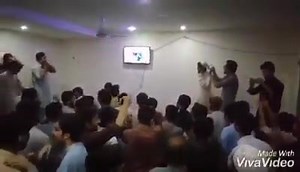 Pakistan fans celebrate their last-over win over Afghanistan that keeps their World Cup hopes alive | PTV Sports