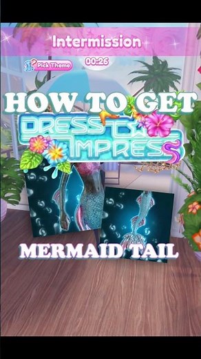 HOW TO GET THE MERMAID TAIL IN DRESS TO IMPRESS #dti #dtiroblox #dtiupdate #dresstoimpress