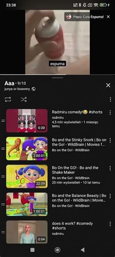 COCA-COLA ESPUMA in 0.25x speed #memes #bfb #boonthego