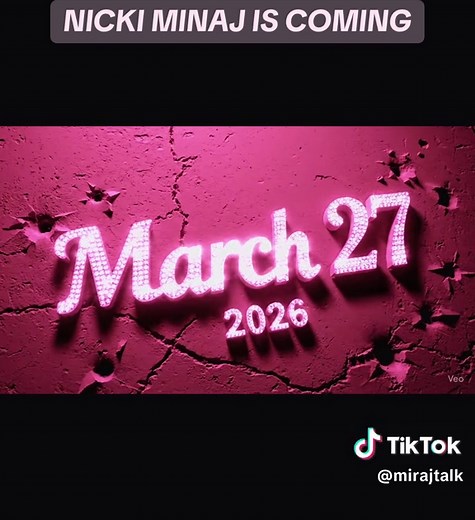 Nicki Minaj Is Coming: Concert Date Announced for 2026