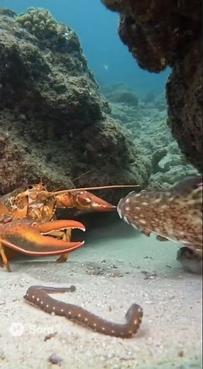 Octopus vs Lobster—Ink and Escape