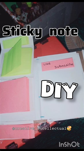 diy sticky note at home😱☺️#viral #trending #craft #stickynote #diy