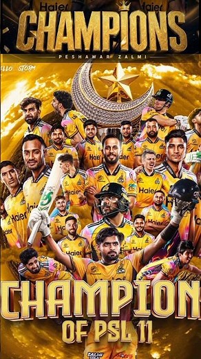Peshawar Zalmi Champions! Historic Victory in PSL Final 💛🔥